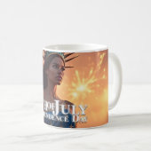 Wunderschönes 4. Juli Design - Feuerwerke & Freihe Kaffeetasse (VorderseiteRechts)