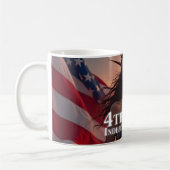 Wunderschönes 4. Juli Design - Feuerwerke & Freihe Kaffeetasse (Links)