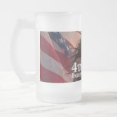 Wunderschönes 4. Juli Design - Feuerwerke & Freihe Mattglas Bierglas (Links)