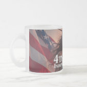 Wunderschönes 4. Juli Design - Feuerwerke & Freihe Mattglastasse (Links)