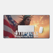 Wunderschönes 4. Juli Design - Feuerwerke & Freihe Schreibtischunterlage (Tastatur & Maus)