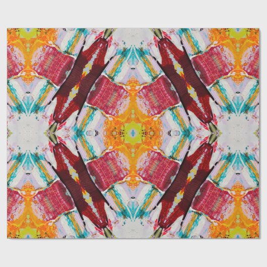 Wunderschönes Abstraktes Malerpapier Geschenkpapier (Flach)