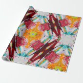 Wunderschönes Abstraktes Malerpapier Geschenkpapier (Ungerollt)