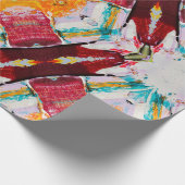 Wunderschönes Abstraktes Malerpapier Geschenkpapier (Ecke)
