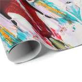 Wunderschönes Abstraktes Malerpapier Geschenkpapier (Rolleneckpunkt)