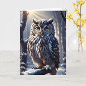 Wunderschönes Adleruscheln im Schnee an der Grenze Karte (Gelbe Blume)