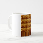 Wunderschönes Afrika-Karte Vektor Muster Kunst Des Kaffeetasse (Vorderseite Links)