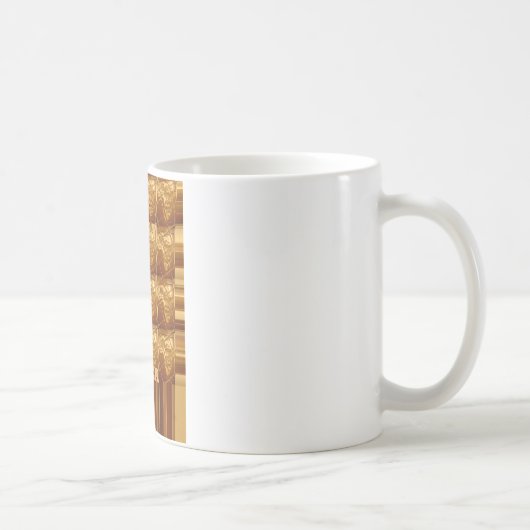 Wunderschönes Afrika-Karte Vektor Muster Kunst Des Kaffeetasse (Rechts)
