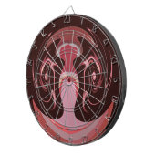 Wunderschönes afrikanisches Maroon Motif Print Des Dartscheibe (Vorderseite rechts)