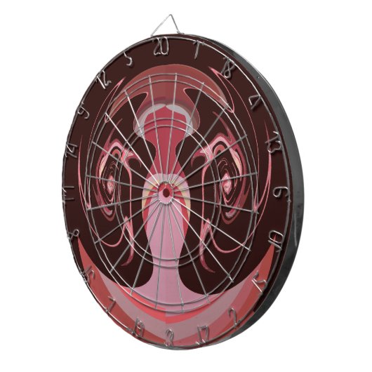 Wunderschönes afrikanisches Maroon Motif Print Des Dartscheibe (Vorderseite rechts)