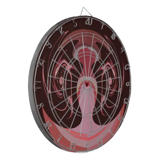 Wunderschönes afrikanisches Maroon Motif Print Des Dartscheibe (Vorderseite Links)
