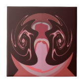 Wunderschönes afrikanisches Maroon Motif Print Des Fliese (Vorderseite)