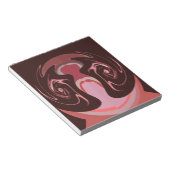 Wunderschönes afrikanisches Maroon Motif Print Des Notizblock (angewinkelt)