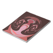 Wunderschönes afrikanisches Maroon Motif Print Des Notizblock (Rotiert)