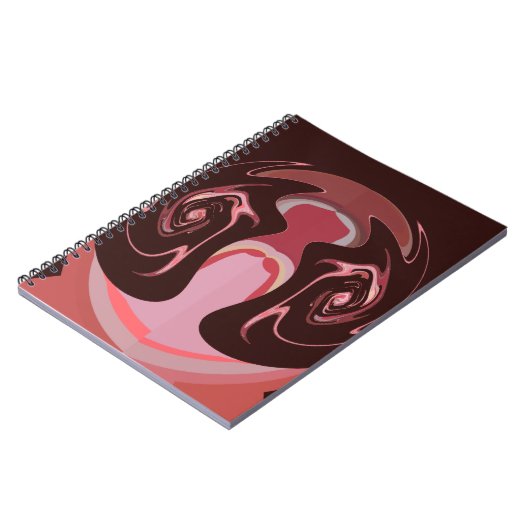 Wunderschönes afrikanisches Maroon Motif Print Des Notizblock (Linke Seite)