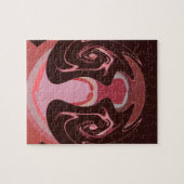 Wunderschönes afrikanisches Maroon Motif Print Des Puzzle (Horizontal)