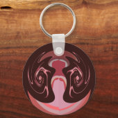 Wunderschönes afrikanisches Maroon Motif Print Des Schlüsselanhänger (Vorderseite)