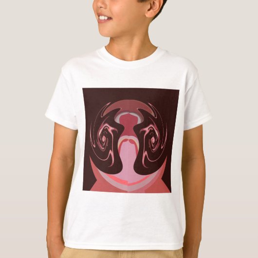 Wunderschönes afrikanisches Maroon Motif Print Des T-Shirt (Vorderseite)