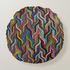 Wunderschönes Afrikanisches Woven-Rundkissen Rundes Kissen