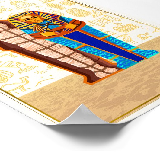 Wunderschönes ägyptisches Art Wall Poster (Ecke)