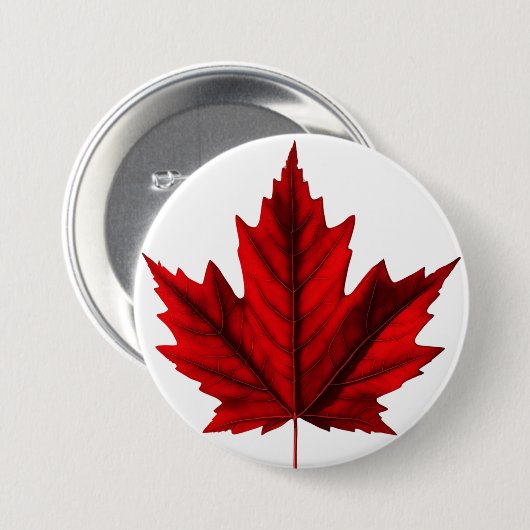 Wunderschönes Ahornblatt Button (Vorne & Hinten)