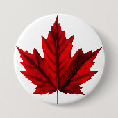 Wunderschönes Ahornblatt Button (Vorderseite)