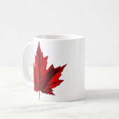 Wunderschönes Ahornblatt Kaffeetasse (Vorderseite Links)