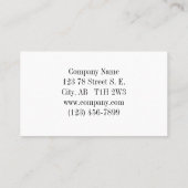 Wunderschönes Ahornblatt Visitenkarte (Rückseite)