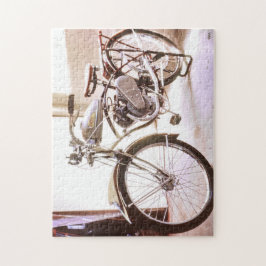 Wunderschönes altes Vintages Motorrad Puzzle