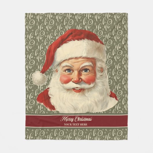 Wunderschönes altmodisches Weihnachtsblanket Fleecedecke (Vorderseite)