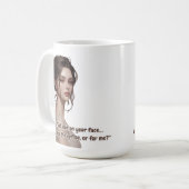 Wunderschönes Anime-Mädchen Kaffeetasse (Vorderseite Links)