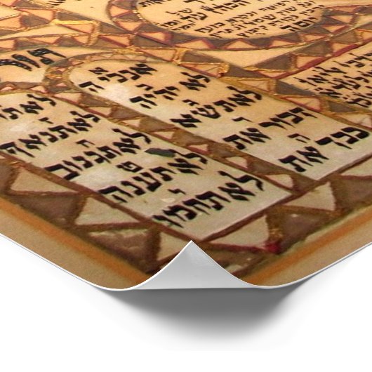 Wunderschönes antikes Baum-Poster Poster (Ecke)