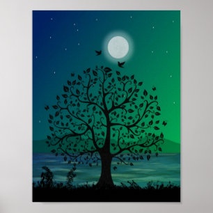 Wunderschönes Baum-Poster Poster