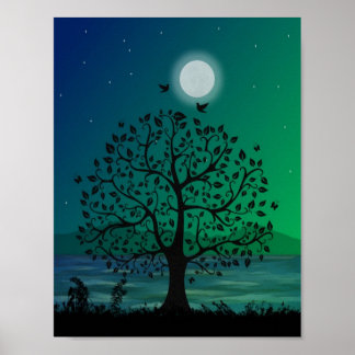 Wunderschönes Baum-Poster Poster