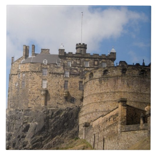 Wunderschönes berühmtes riesiges Edinburgh Castle Fliese (Vorderseite)