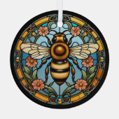 Wunderschönes Bienen-Stained-Glas Ornament Aus Glas (Rückseite)