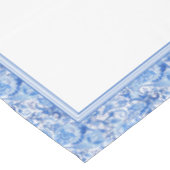 Wunderschönes blaues Floral Paisley Kunstmuster Tischdecke (Schrägansicht)