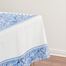 Wunderschönes blaues Floral Paisley Kunstmuster