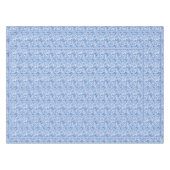 Wunderschönes blaues Floral Paisley Kunstmuster Tischdecke (Vorderseite (Horizontal))