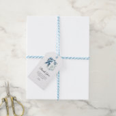 wunderschönes bläuliches Foto der Taufe Geschenkanhänger (Mit Garn)