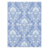 Wunderschönes Blue Damask Dinnerware Tischdecke (Vorderseite)