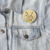 Wunderschönes Blumenmädchen Vintage Ostern Button (Beispiel)