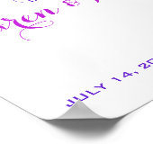 Wunderschönes Blumenzwiebelposter Poster (Ecke)