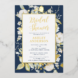 Wunderschönes botanisches Brautparty Folieneinladung