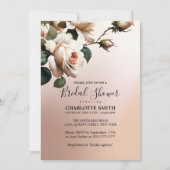 Wunderschönes Brautparty für die Rose von Rostbeig Einladung (Vorderseite)