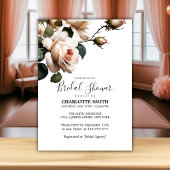 Wunderschönes Brautparty für die Rose von Rostbeig Einladung