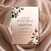 Wunderschönes Brautparty für die Rose von Rostbeig Einladung