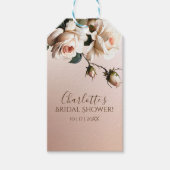 Wunderschönes Brautparty für die Rose von Rostbeig Geschenkanhänger (Vorderseite)