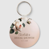 Wunderschönes Brautparty für die Rose von Rostbeig Schlüsselanhänger (Rückseite)