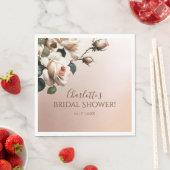 Wunderschönes Brautparty für die Rose von Rostbeig Serviette (Beispiel)